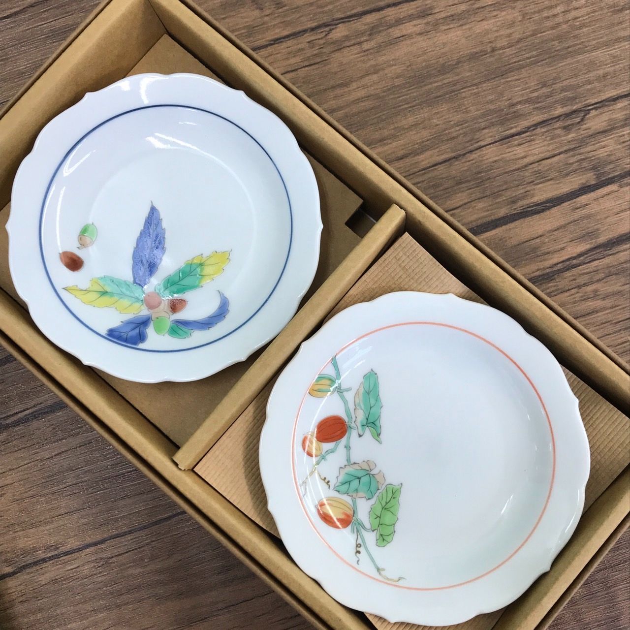 深川製磁 みのり 銘々皿 5枚セット 有田焼 小皿 未使用品 送料無料 