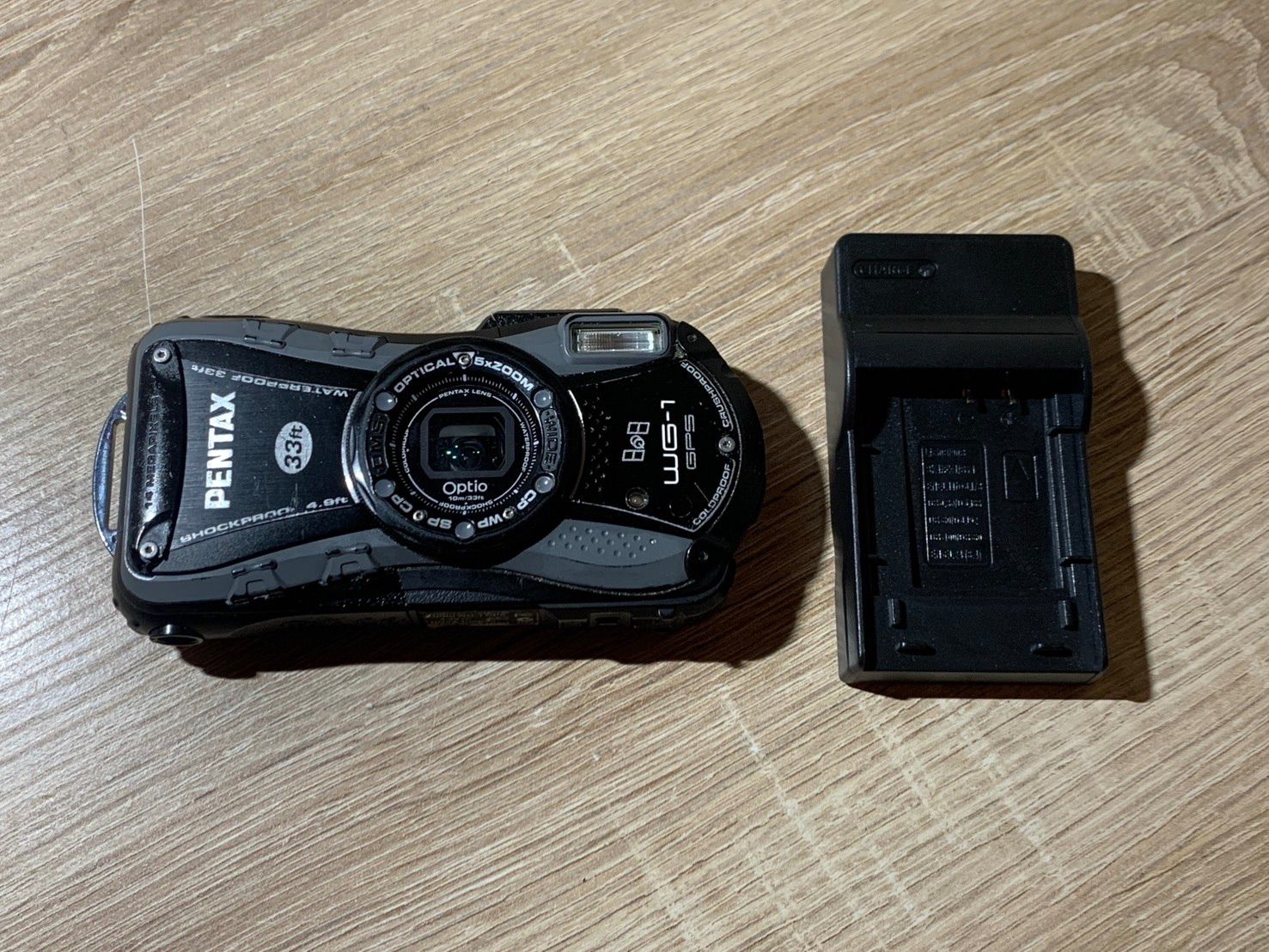 1066 PENTAX Optio WG-1 GPS ブラック デジカメ 動作確認済み 【ネ】