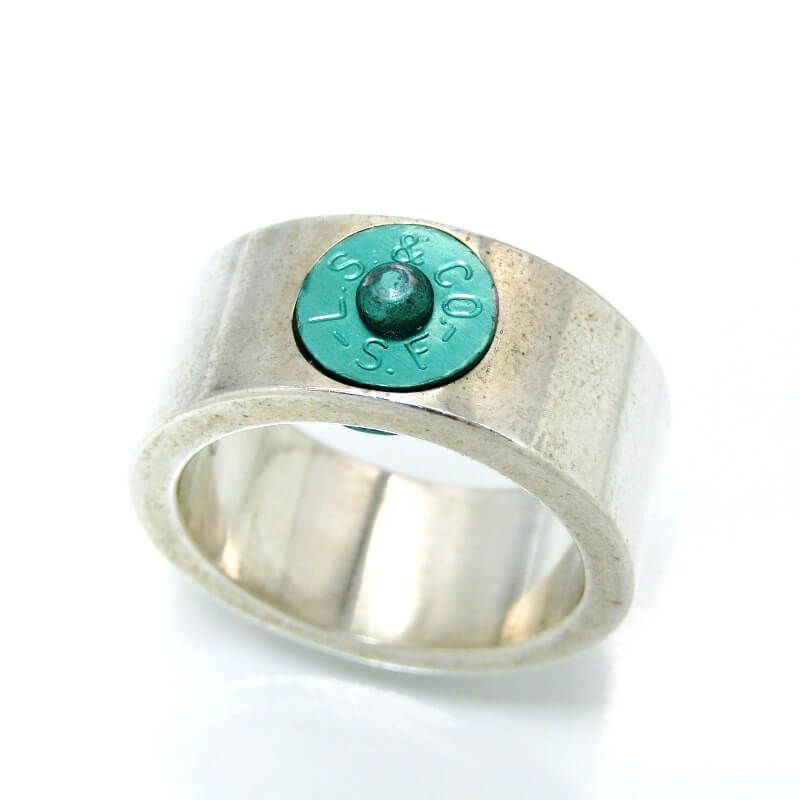 BUTTON WORKS ボタンワークス リング ヴィンテージリーバイスリベット ブルー BW Dead Stock LS Rivet Ring BW-0166 20.5号 28012677