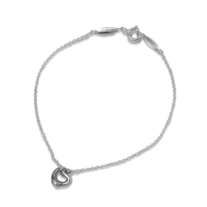 美品 Tiffany&Co. ティファニー ブレスレット オープンハート エルサペレッティ レディース スペイン製 Ag925/SV925 28012682