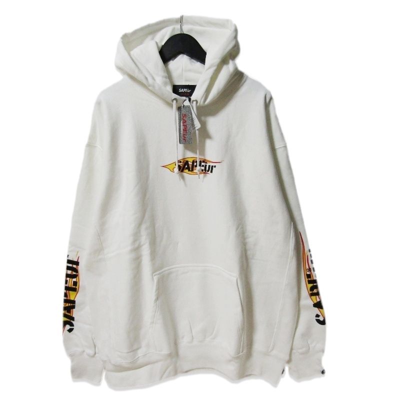 未使用 SAPEur サプール FLAME LOGO HEAVY WEIGHT HOODIE A0022-228
