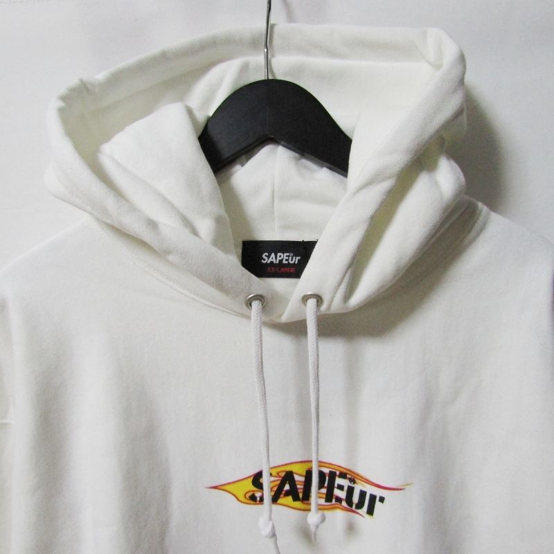 未使用 SAPEur サプール FLAME LOGO HEAVY WEIGHT HOODIE A0022-228