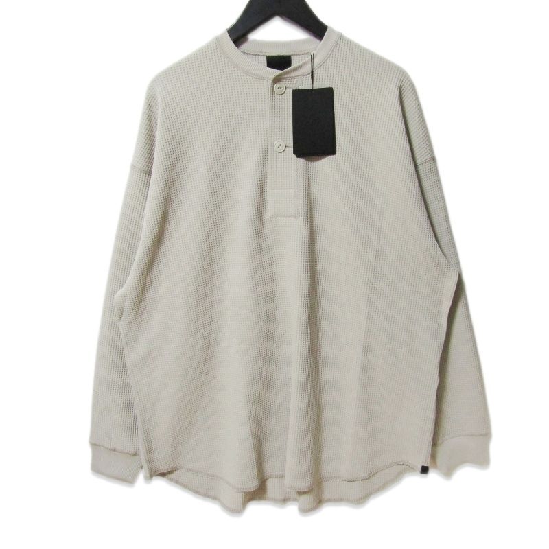 未使用 DAIWA PIER39 ダイワピア39 TECH THERMAL HENLEY L/S BE-38026 ヘンリーネック 長袖Tシャツ サーマル ワッフル ECRU L 27113831
