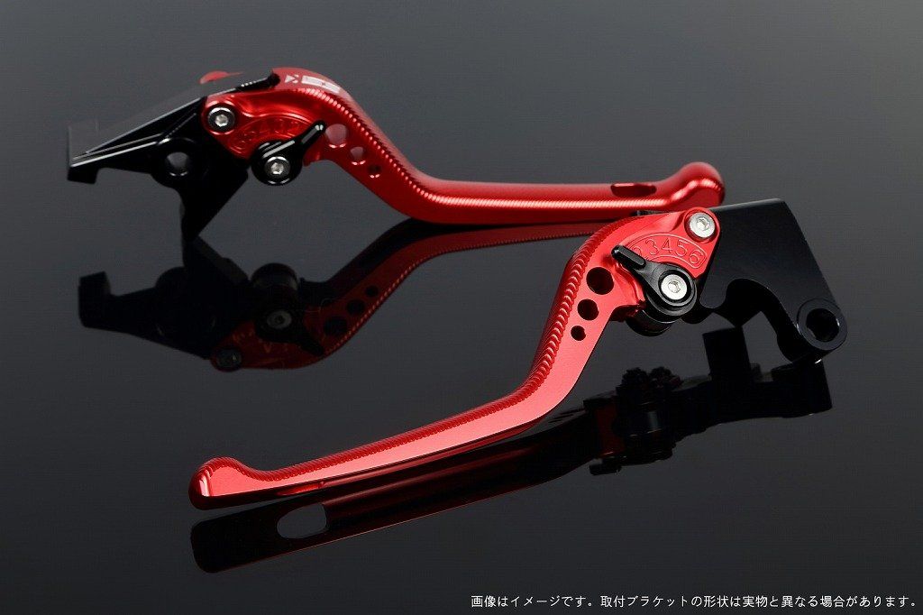 新品 SSK スピードラ アジャストレバーセット 3Dロング レバー本体カラー:レッド アジャスターカラー:ブラック SUZUKI GSX-S125/GSX-R125 2017-2019