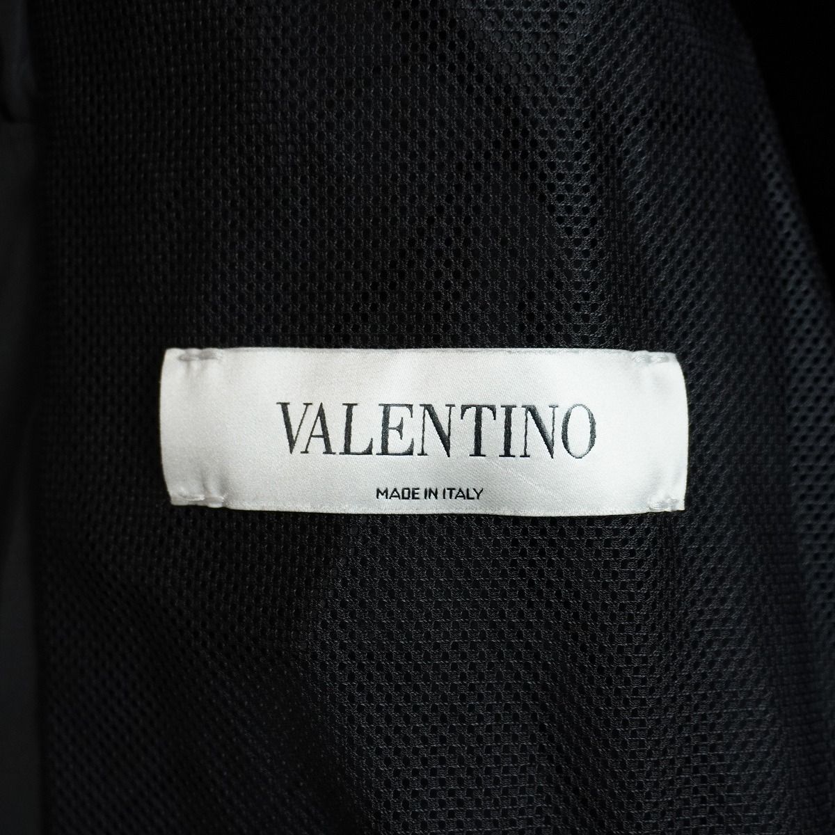 正規 VALENTINO ヴァレンティノ ヴァレンチノ ナイロン ジップ ジャケット ウィンド ブレーカー ブルゾン UV3CI3556FN 黒 サイズ48 3118Q♪