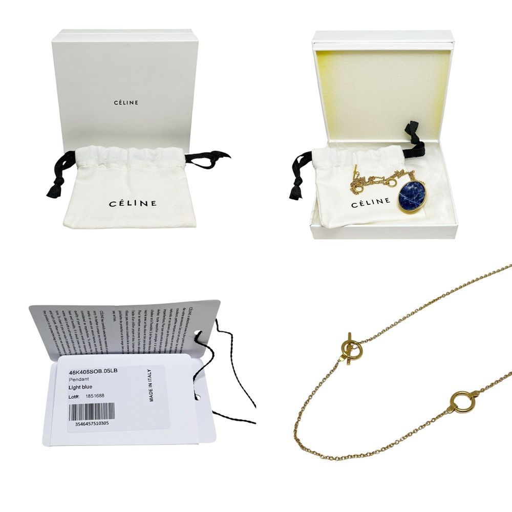 CELINE【セリーヌ】ソーダライトペンダント 天然石 CELINE【セリーヌ】ソーダライトペンダント 天然石