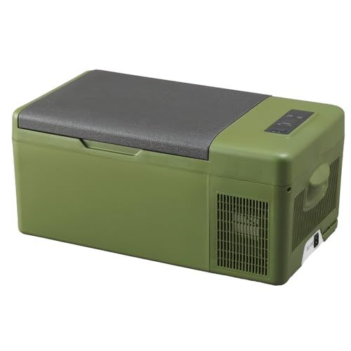 【持ち運べる小型冷蔵庫】 アイリスプラザ 車載冷蔵庫 ポータブル 15L カーキ スピード冷却 -20℃~20℃ スマホ充電可能 クーラーボックス PCR-15U-G レジャー キャンプ 防災 災害 停電 台風 防災用品送料無料 59deb281