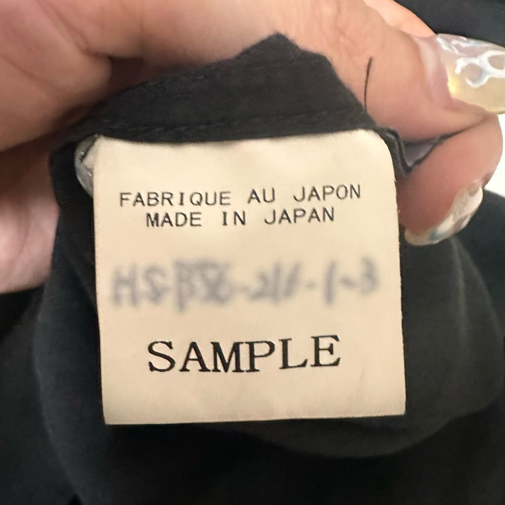 Yohji Yamamoto Pour HOMME ヨウジヤマモトプールオム See-through Long Shirt 長袖シャツ HS-B56-216-1-3 ブラック Size:-【代官山B05】