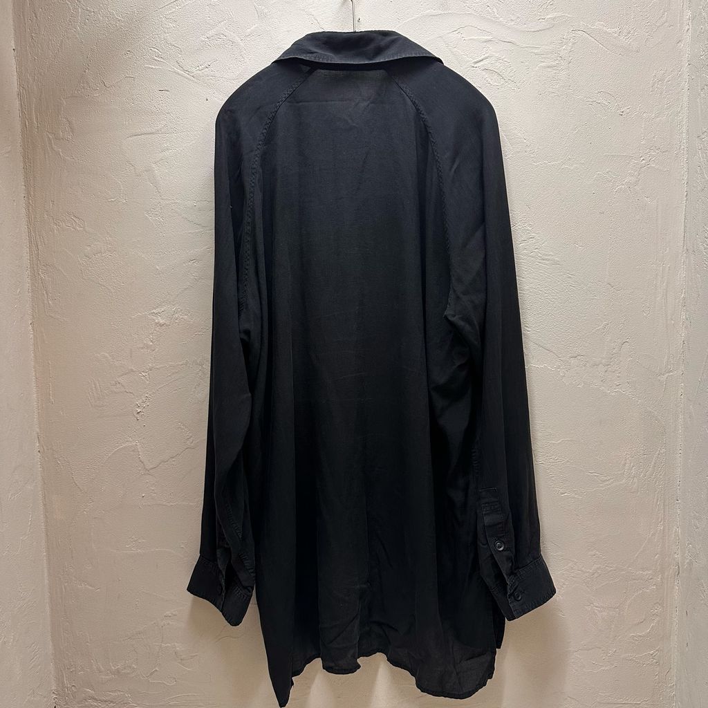 Yohji Yamamoto Pour HOMME ヨウジヤマモトプールオム See-through Long Shirt 長袖シャツ HS-B56-216-1-3 ブラック Size:-【代官山B05】