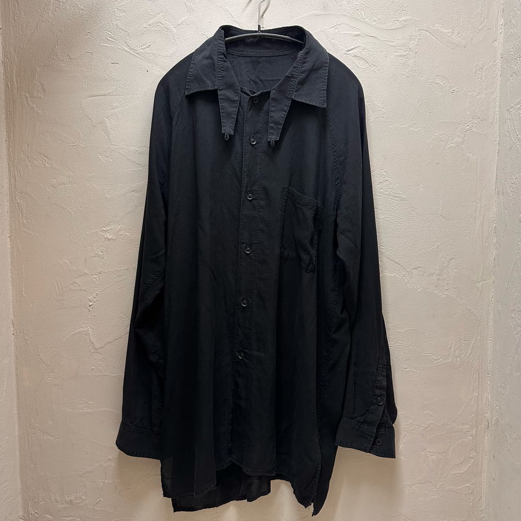 Yohji Yamamoto Pour HOMME ヨウジヤマモトプールオム See-through Long Shirt 長袖シャツ HS-B56-216-1-3 ブラック Size:-【代官山B05】