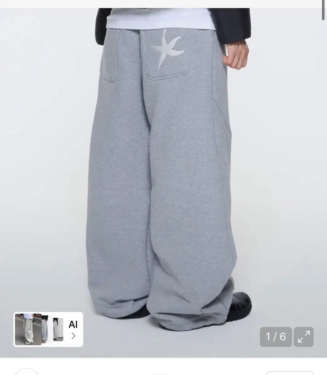 THECOLDESTMOMENT TCM スターフィッシュ スウェット パンツ グレー