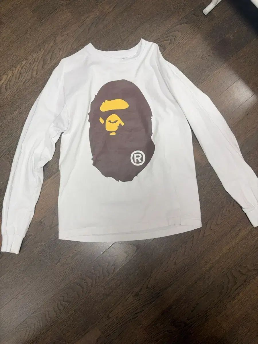 アベイシングエイプ ロングスリーブ 白 Mサイズ 正規品