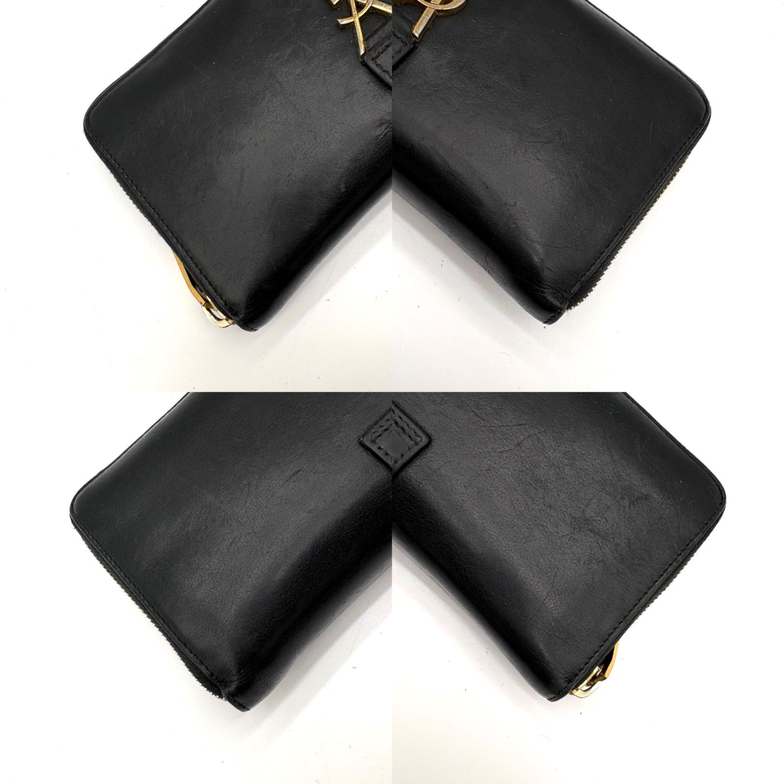 美品✨】YVES SAINT LAURENT YSL Cassandra Round Zip Long Wallet