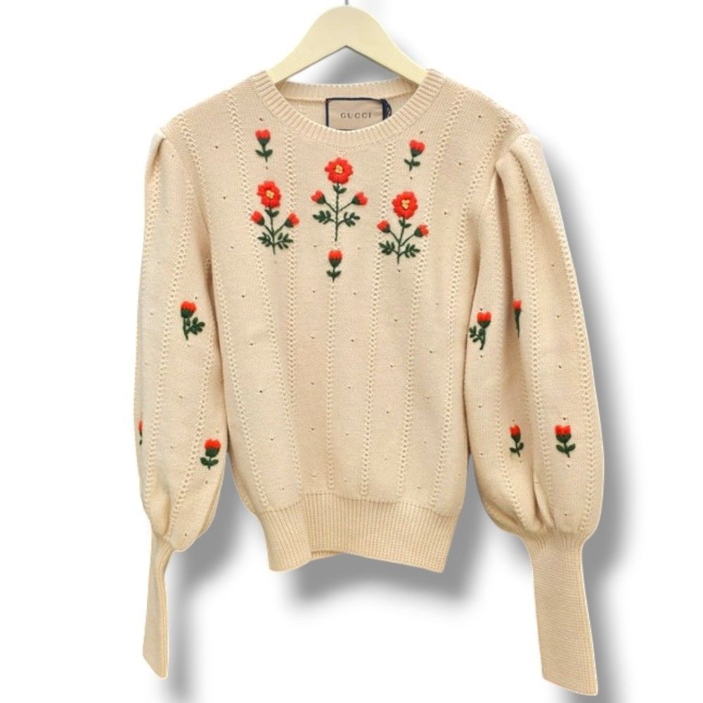 GUCCI レディース ニット セーター XSサイズ ベージュ 653328 XKBS9 24,480円