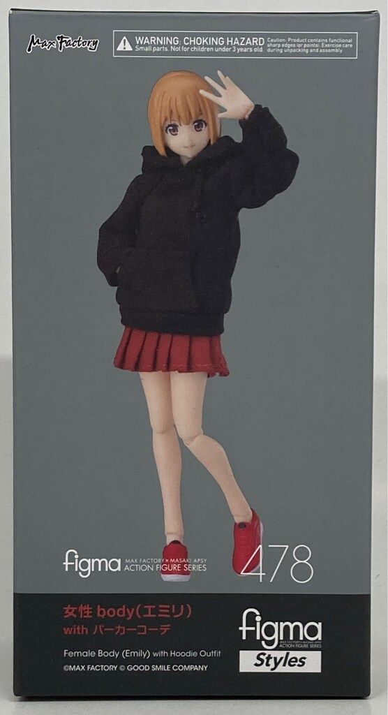 MAXFACTORY figma 女性body (エミリ) with パーカーコーデ 478-超特価