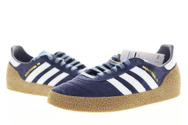 アディダス adidas MONTREAL 76 NAVY 25cm JR8372 モントリオール スエード ローカット スニーカー ネイビー 紺 【ブランド古着ベクトル】【中古】▲■260530