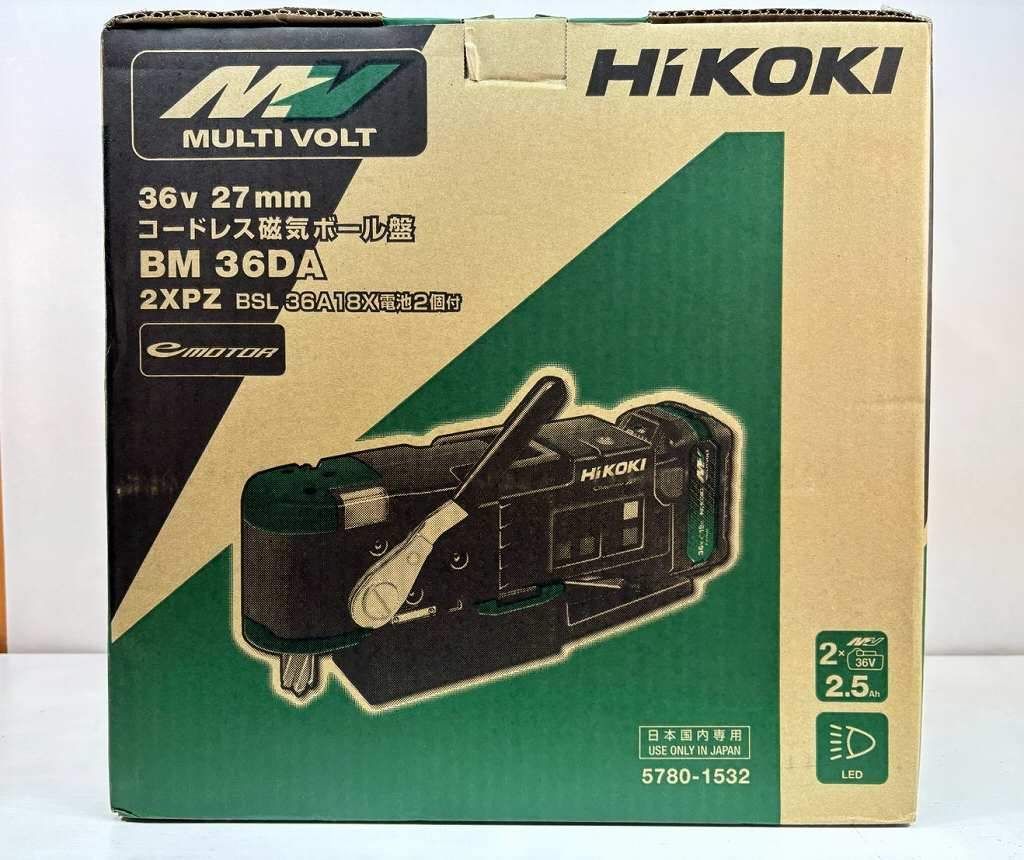 s26t-0038y【中古】【未使用】【未開封】Hikoki HIKOKI ハイコーキ 36V コードレス磁器ボール盤 ボール盤 バッテリー 充電器 BM36DA 2XPZ