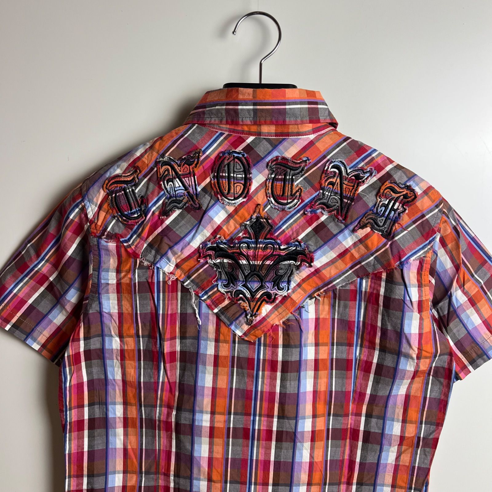 291295 HOMME 00s y2k archive patch Western shirts 2 291295オム