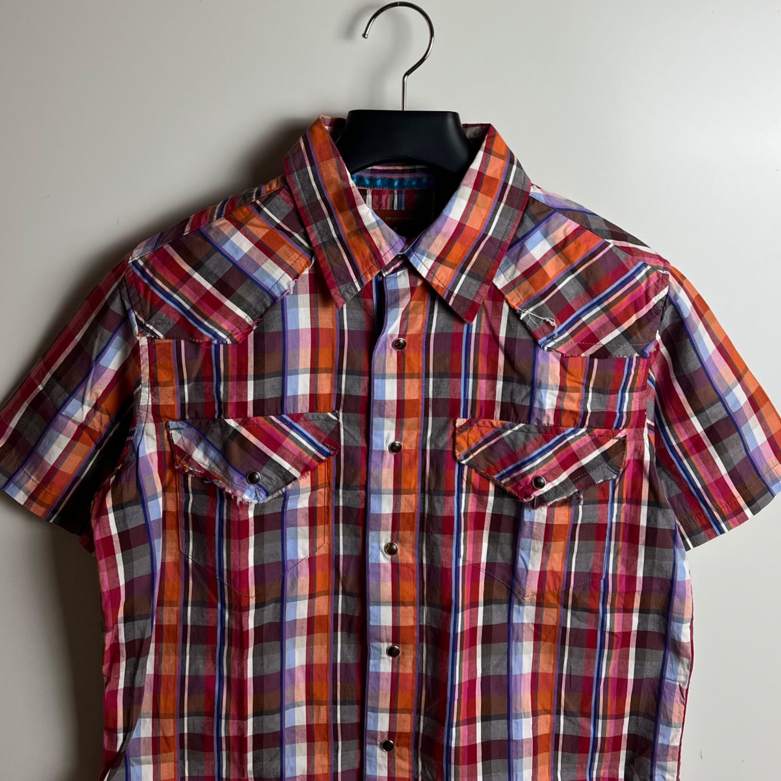 291295 HOMME 00s y2k archive patch Western shirts 2 291295オム