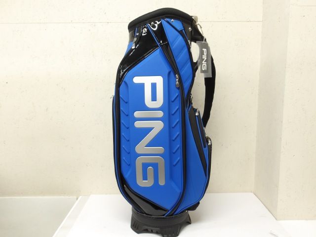 中古】キャディバッグ ピン PING CB-U2504 ブルー 0キャディバッグ