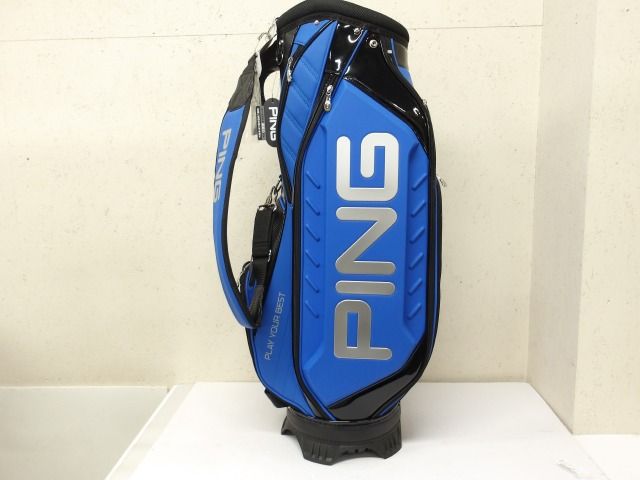 中古】キャディバッグ ピン PING CB-U2504 ブルー 0キャディバッグ