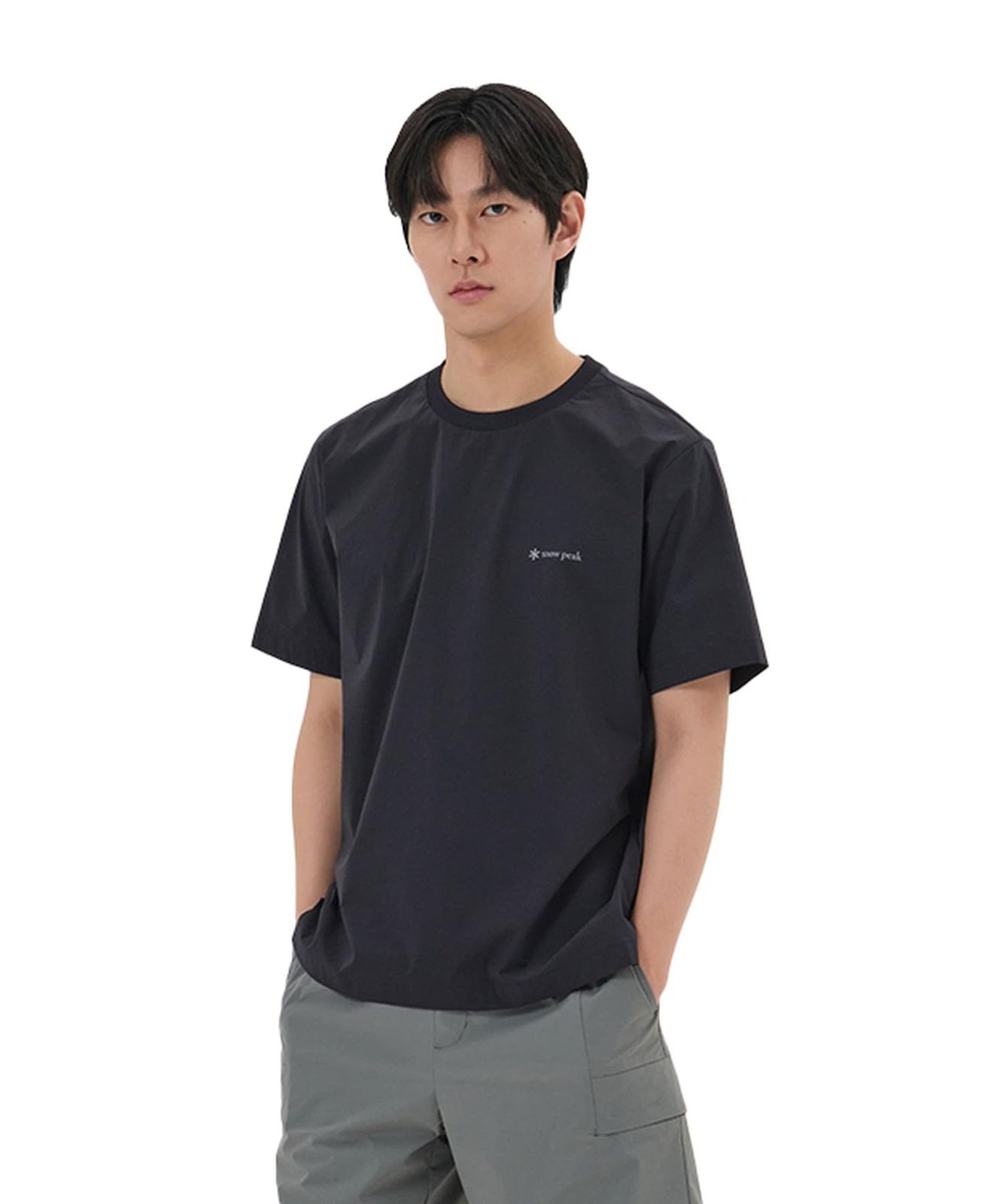 新品 スノーピーク(snow peak)Thin-tech Woven Short Sleeve T XL DNV Tシャツ 半袖