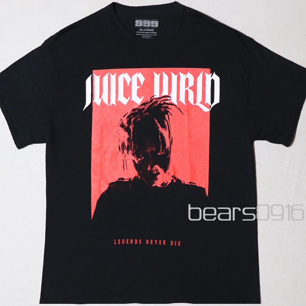 ジュースワールド 999 CLUB Tシャツ メンズ XL 黒 レジェンドネヴァーダイ オフィシャル 公式 グラフィック 半袖 特大 ビッグサイズ ラップTシャツ バンドT USED品 HIPHOP ラッパー アメリカ購入