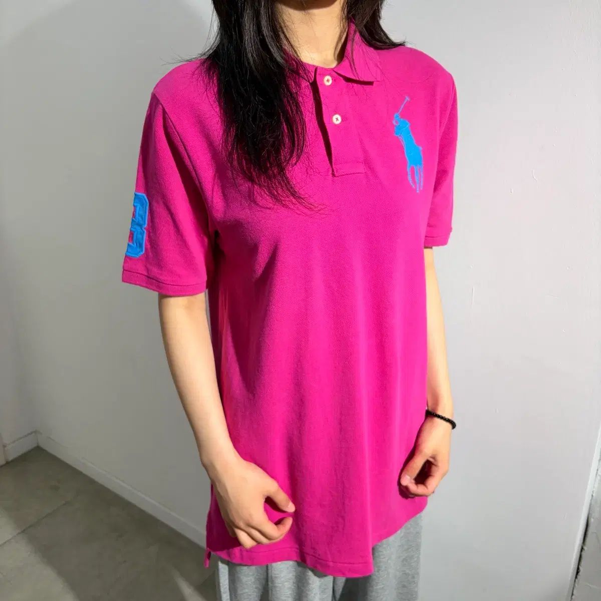 ポロ ビックポニー ホットピンク ピンク 半袖 Tシャツ