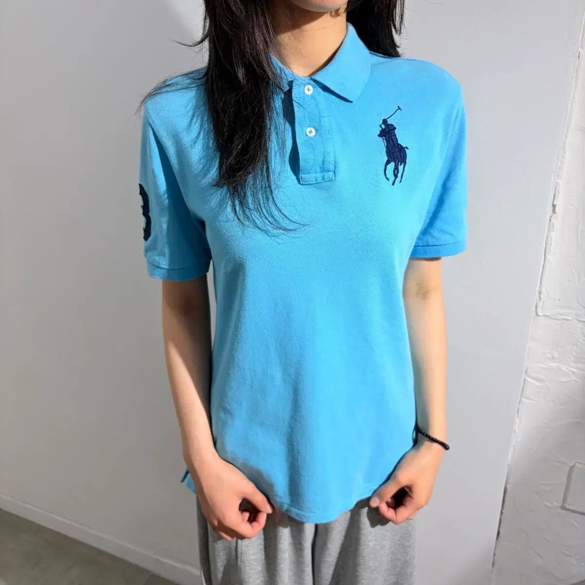 ポロ ビックポニー スカイブルー ブルー 半袖 Tシャツ