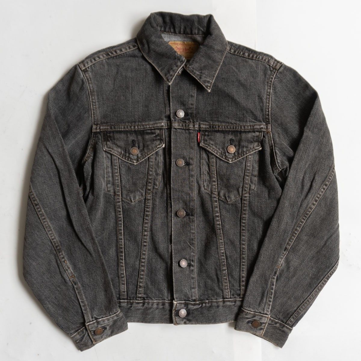 90s Levi's 70505-0257 先染めブラック デニムジャケット 雰囲気抜群/90s】 LEVI'S 【70505-0257/先染めブラックデニム