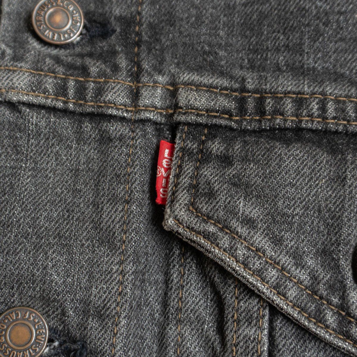 雰囲気抜群/90s】 LEVI'S 【70505-0257/先染めブラックデニム