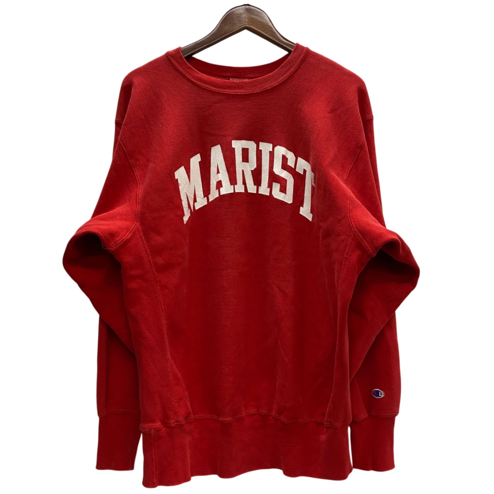 チャンピオン Champion 90's USA製 REVERSE WEAVE MARIST スウェット レッド XLサイズ 201MT-6059 VB