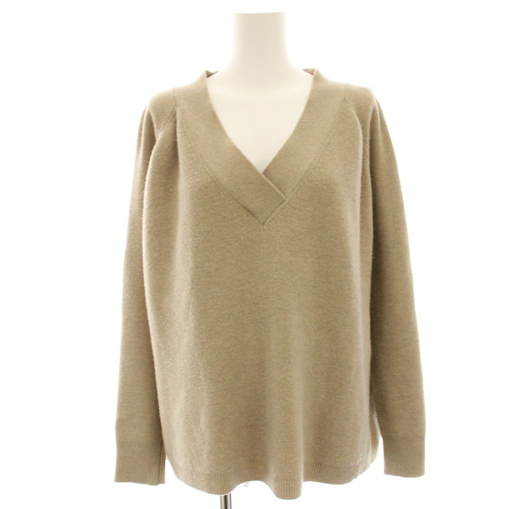 ドゥーズィエムクラス DEUXIEME CLASSE 19AW ミドルゲージニット セーター 長袖 ウール カシミヤ混 ベージュ 19080500719030 /HN