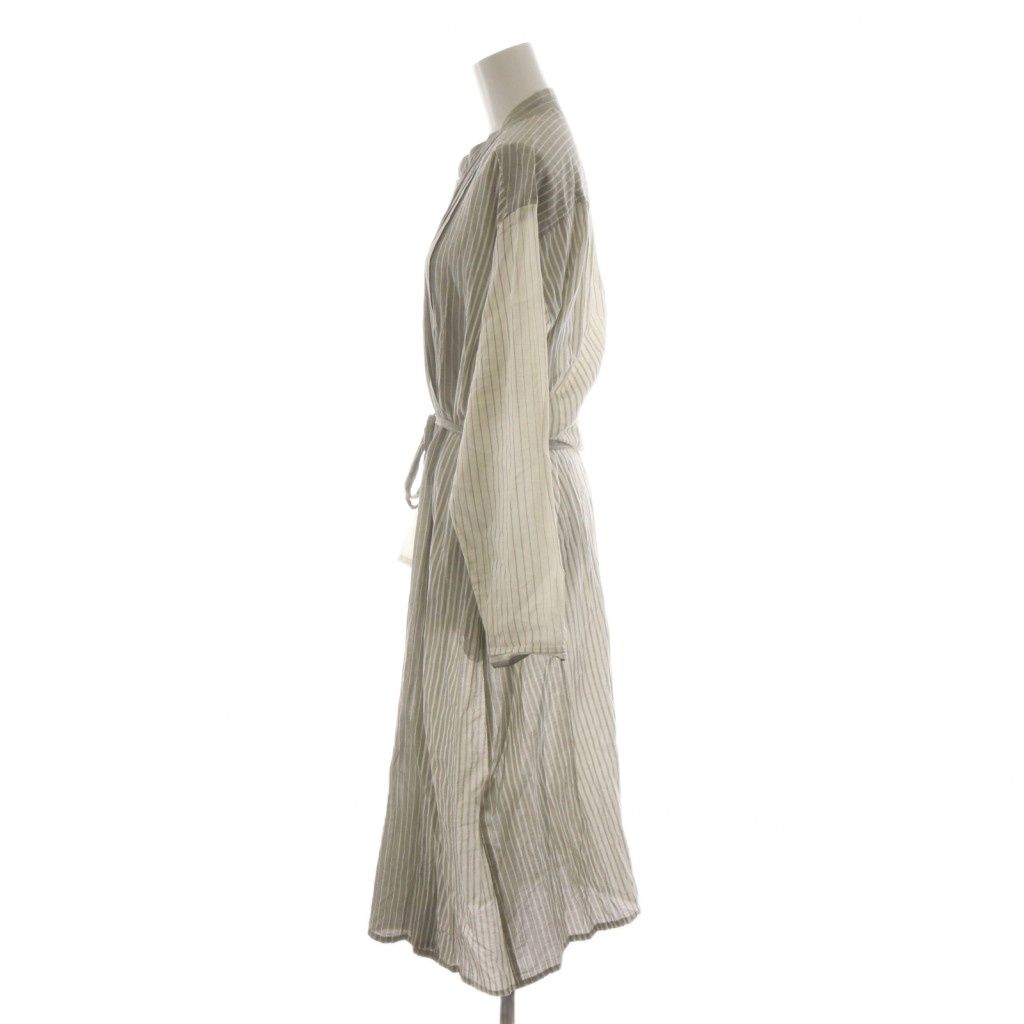 パドカレ pas de calais シャツワンピース ロング 36 白 ホワイト