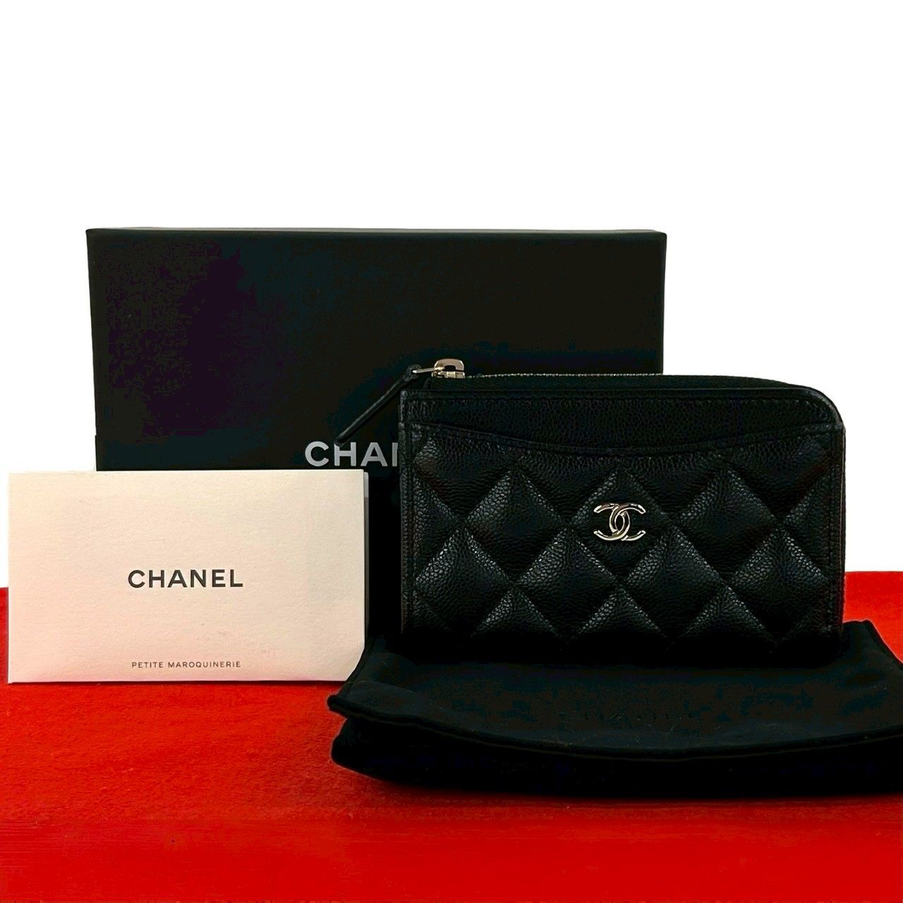 シャネル　ココマーク　ケース ほぼ未使用 箱 袋付き シール有 CHANEL シャネル フラグメントケース