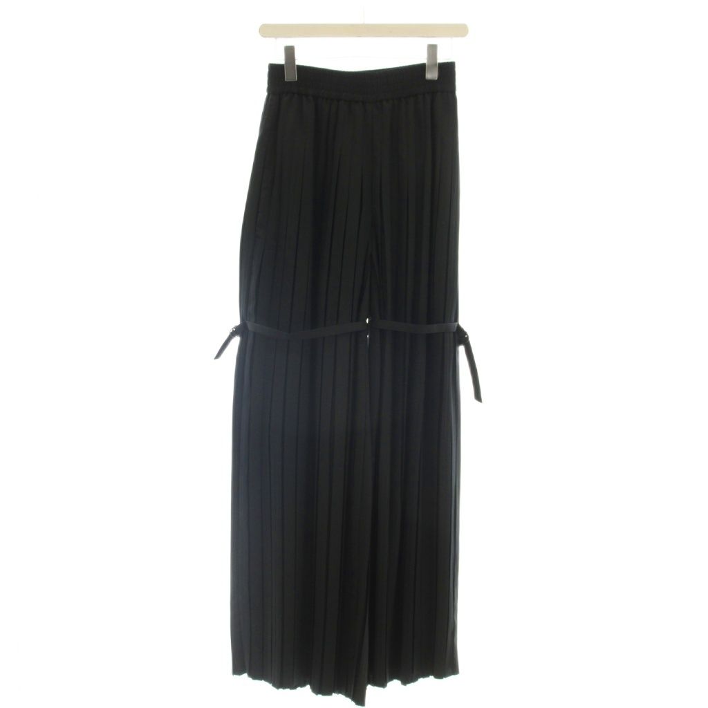 ハイク HYKE 23AW プリーツ ワイドパンツ イージーパンツ 1 黒 ブラック 232-13258 /☆G