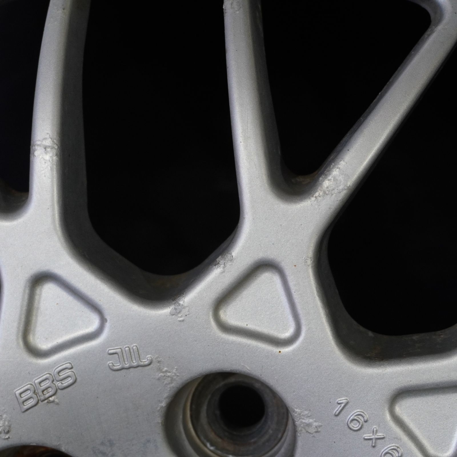 希少 鍛造 スバル 純正オプション BBS製 16in 6.5J +55 5H PCD100 4本