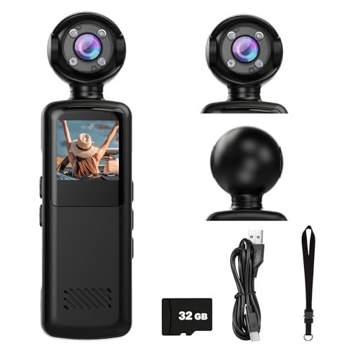 アクションカメラ ウェアラブルカメラ Vlogビデオカメラ ボディカメラ 160度広角小型 WiFi スマホ連携 旅行 アウトドア 会議商談 授業 スポーツ カメラレコーダー サイクリングビデオレコーダー 縮時撮影 (ブラック)ma dc3e69fb