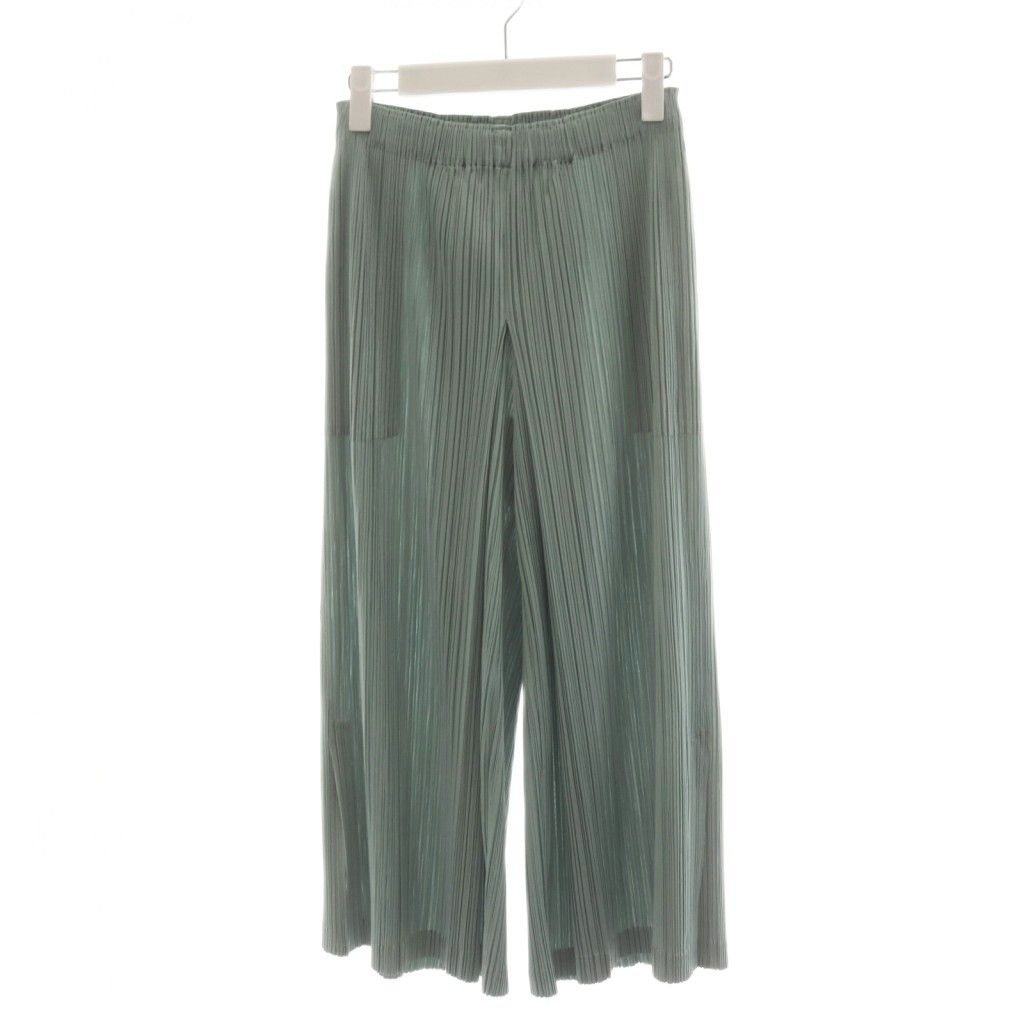 プリーツプリーズ PLEATS PLEASE イッセイミヤケ ISSEY MIYAKE イージーパンツ ワイドパンツ 2 ミントグリーン PP81-JF205 /AN73 ■BM 14,839円