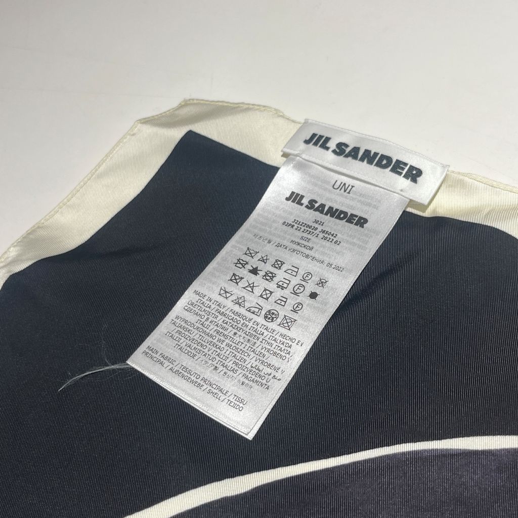 JIL SANDER ジルサンダー 22AW Squared Printed Foulard バンダナ