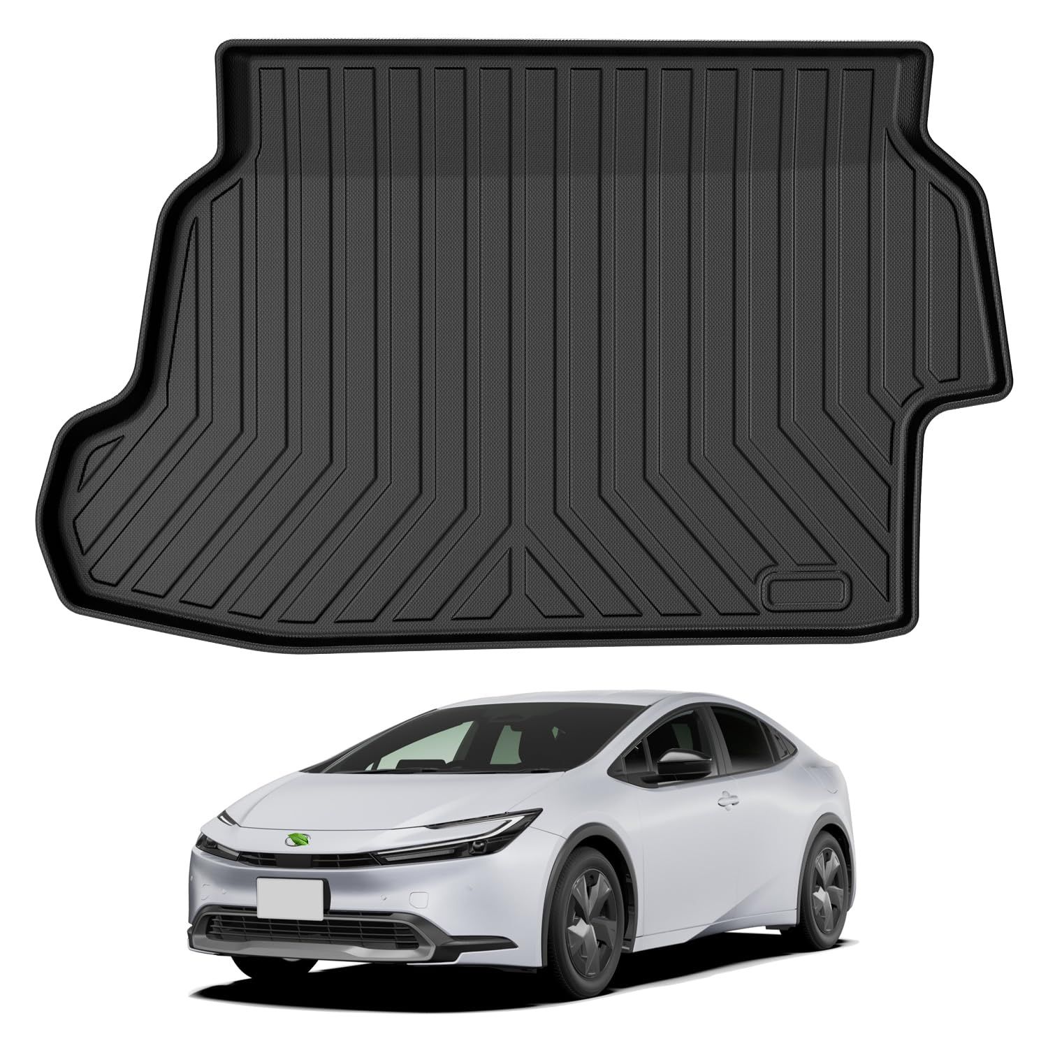 新品 CARVANTA 新型 プリウス 60 ラゲッジマット トランクマット TPE材質 立体成型 PRIUS 60系 MXWH60 MXWH65 2023年1月-現行 車種専用 カーゴマット ラゲージトレイ 縁高 防水 耐汚れ 内装 カスタムパーツ 保護パー