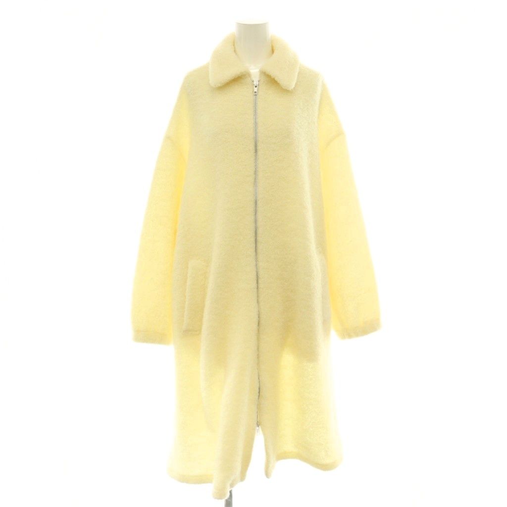 リミフゥ LIMI feu ZIP UP LONG BLOUSON コート アウター ジップアップ ウール 2 アイボリー /NR ■OS