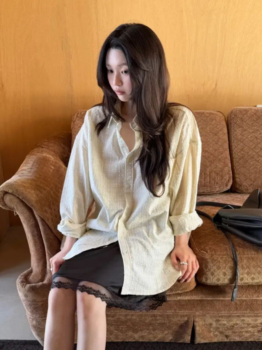 ゆい니 Mash check shirt