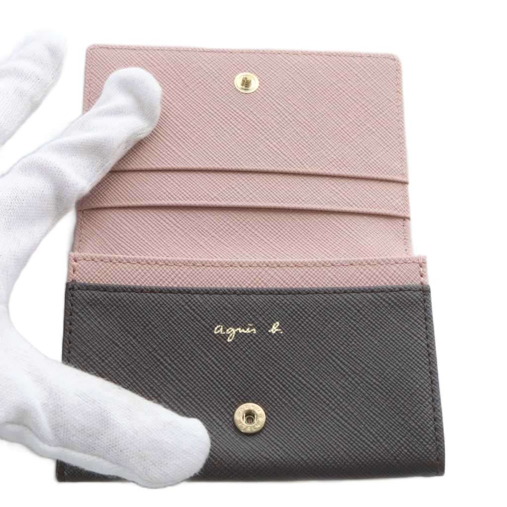 アニエスベー agnes b. Erika カードケース 名刺入れ レザー バイ