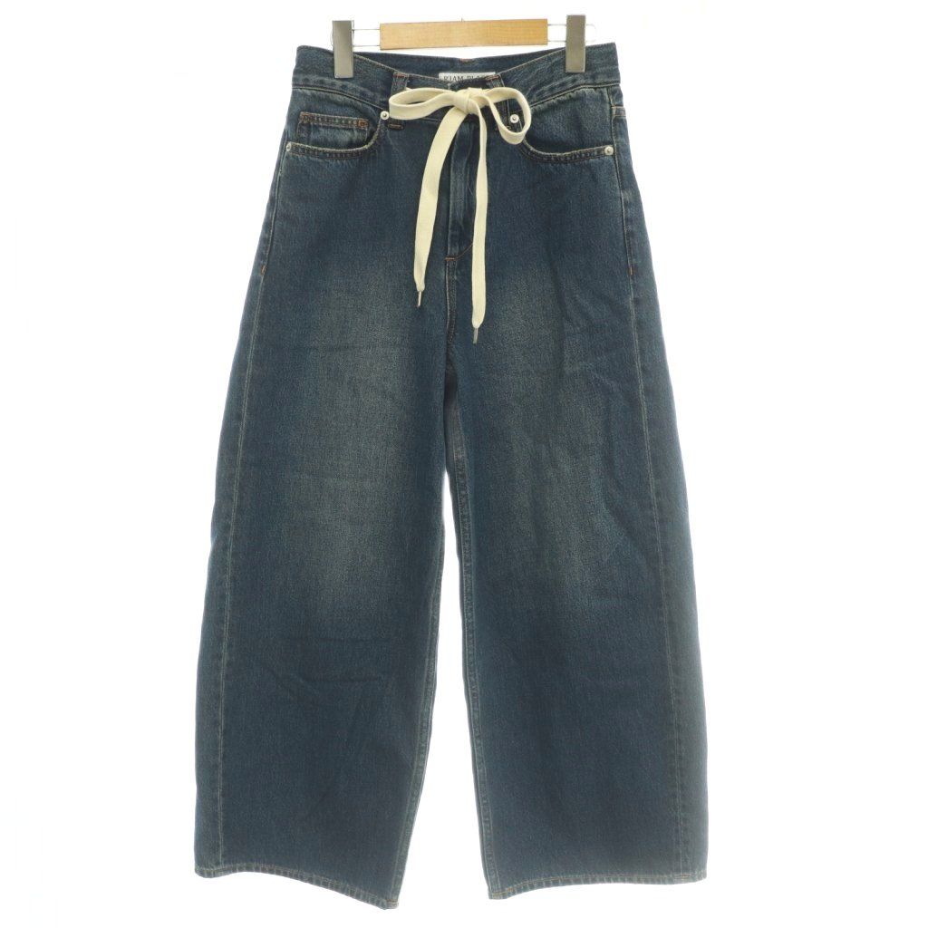 プラージュ Plage 25AW RIAM SUPER LOOSE スーパールーズデニムパンツ ジーンズ ジップフライ 34 青 ブルー 25030922617120 /BB