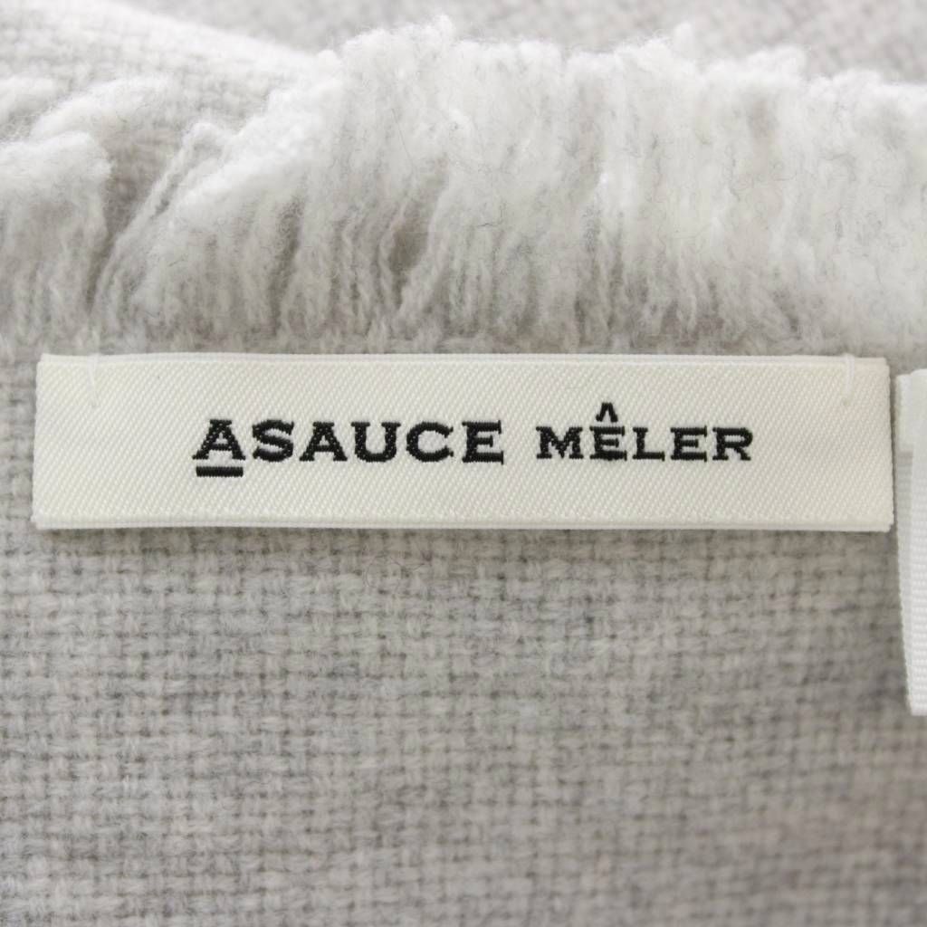 アソースメレ ASAUCE MELER ストール マフラー 大判 ウール グレー