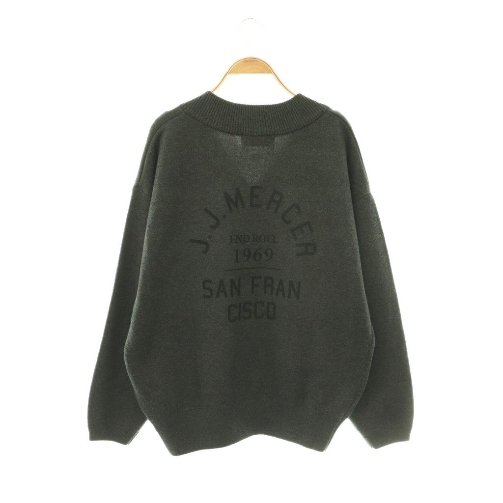 ジェイジェイマーサー J.J.Mercer LAppartement取り扱い 25AW V NECK KNIT ニット セーター F チャコールグレー ブラック /ES ■OS