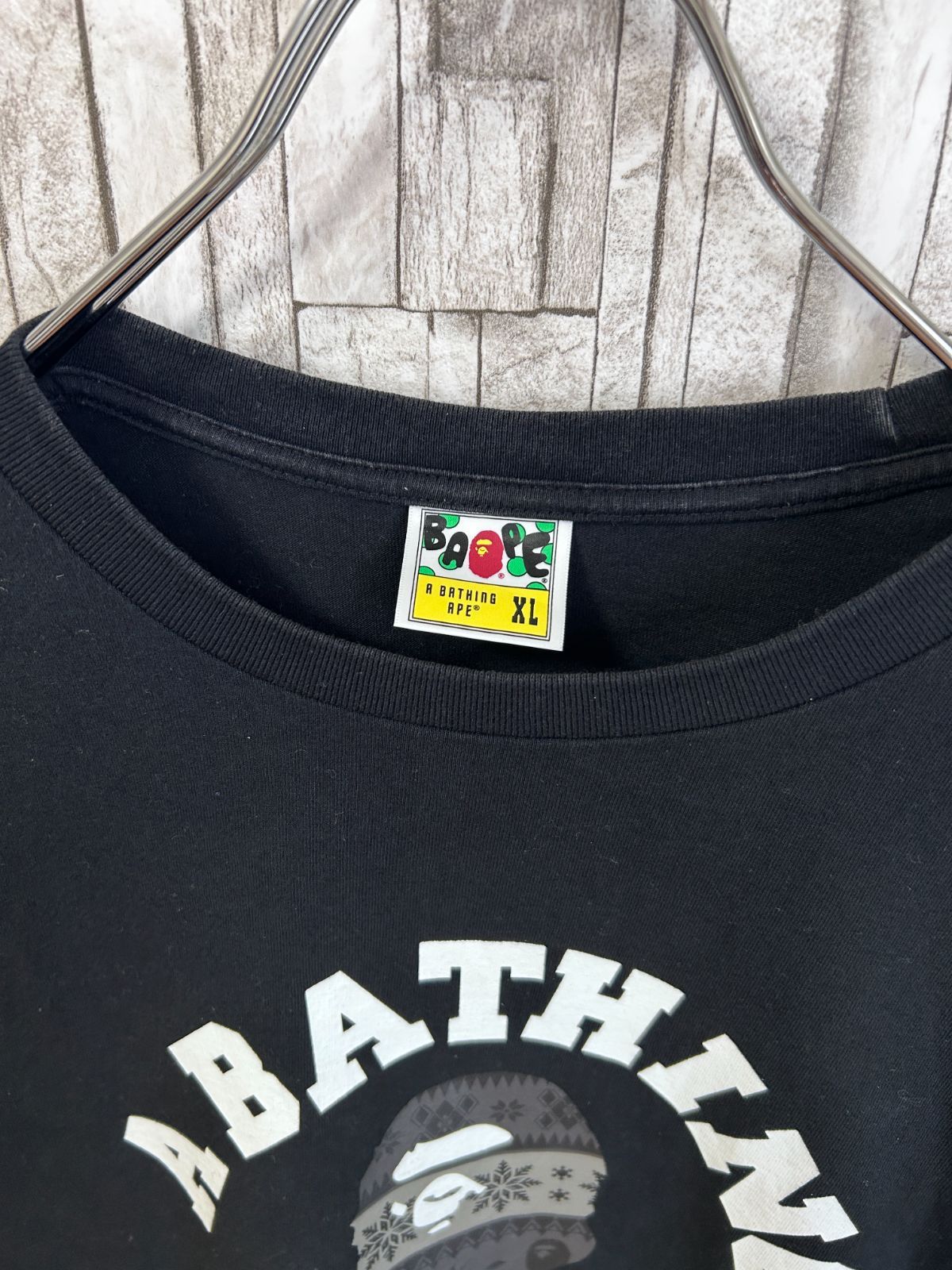 A BATHING APE BAPE ロゴTシャツ ブラック 黒 XLサイズ - メルカリ