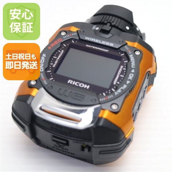 新品同様 WG-M1 オレンジ 即日発送 コンデジ RICOH 本体 土日祝発送OK