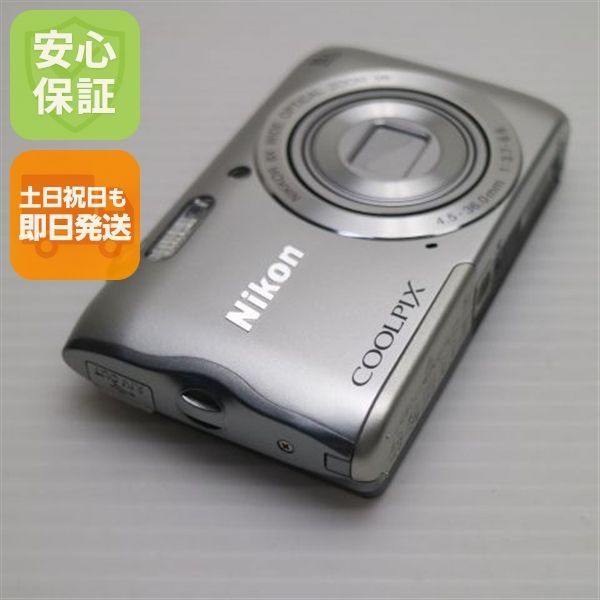 超美品 COOLPIX A300 シルバー 即日発送 コンデジ Nikon 本体 土日祝発送OK 08000